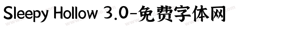 Sleepy Hollow 3.0字体转换